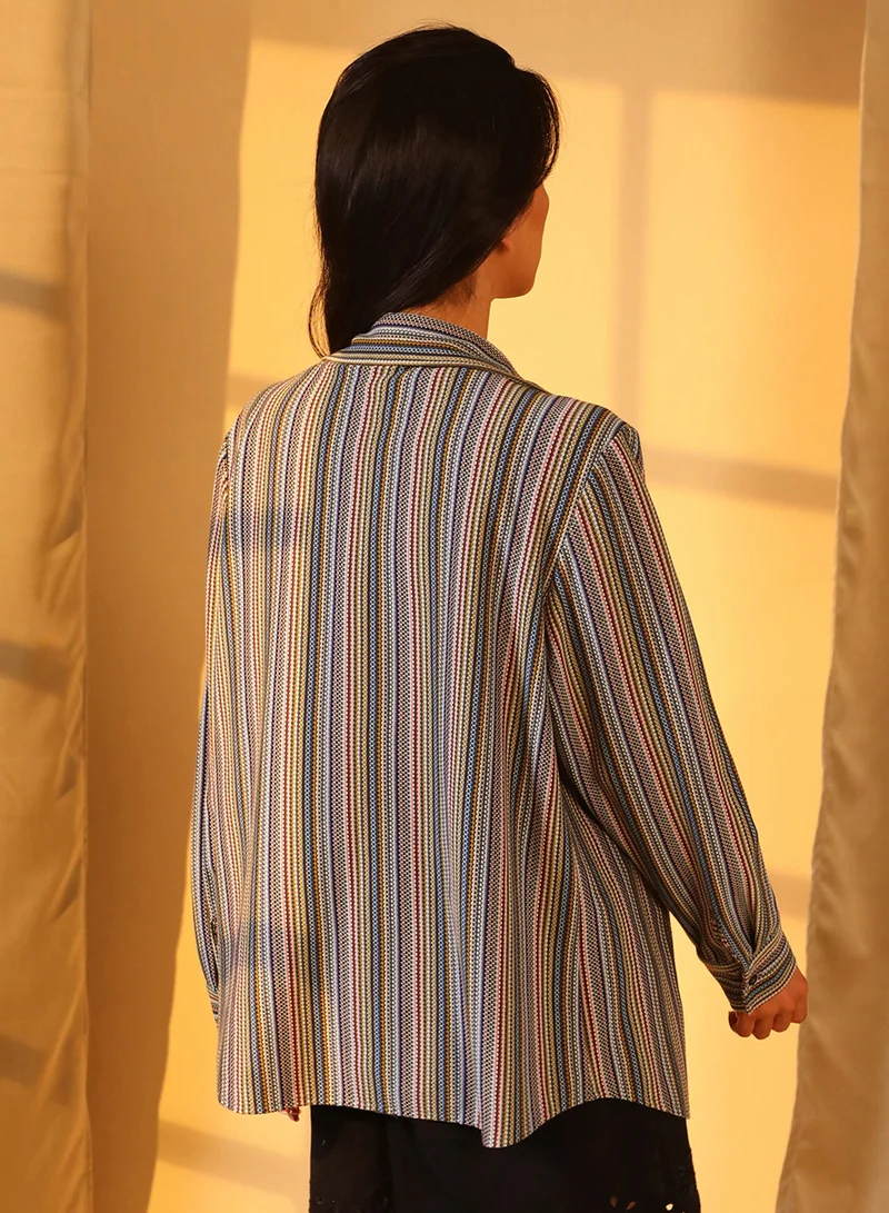 Pinacolada  Women's Multicolour Bohemian Knit Shirt  | Best Price UAE