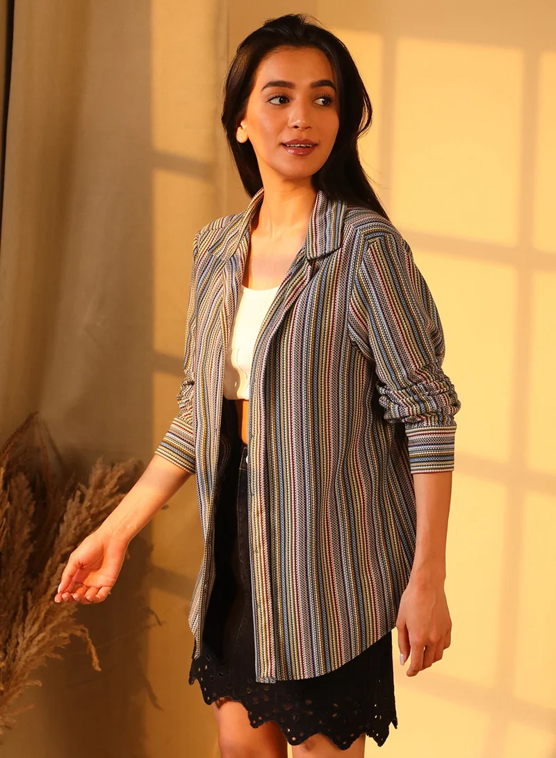 Pinacolada  Women's Multicolour Bohemian Knit Shirt  | Best Price UAE