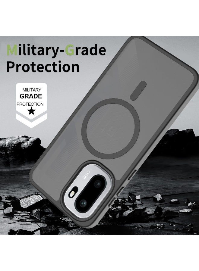 Magnetic Phone Case for OnePlus 15R 5G Frosted Translucent Back Protective Slim Phone Cover - view 4