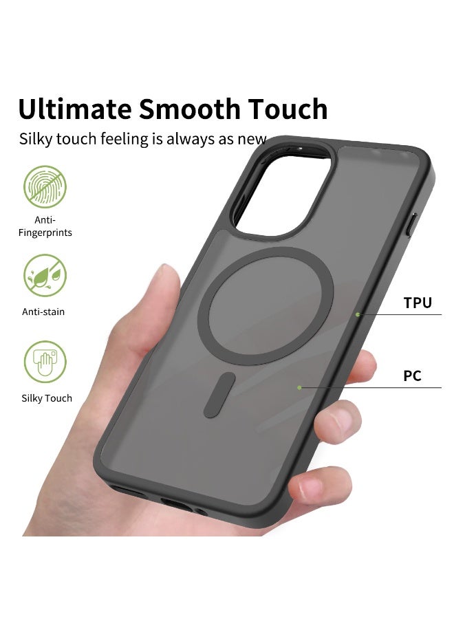 Magnetic Phone Case for OnePlus 15R 5G Frosted Translucent Back Protective Slim Phone Cover - view 2