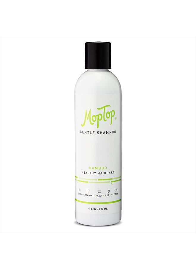 MopTop ﻿MopTop Gentle Shampoo, Natural Hair Moisturizer, Reduces Frizz, Color Safe Volumizing Shampoo - For All Hair Types, Straight, Curly, Wavy, Thin, Coily (8 oz) - Image 1
