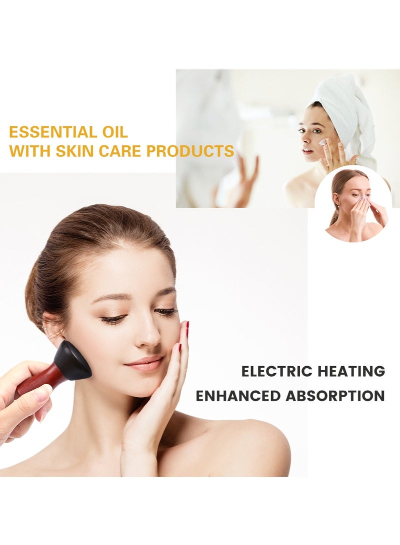 ارواق تدليك بالحجارة البركانية الساخنة غوا شا إبرة الحجر الطبيعي الساخن الظهر الرقبة الوجه مدلك سبا الرعاية الاسترخاء العضلات الجلد إزالة التجاعيد - Image 4