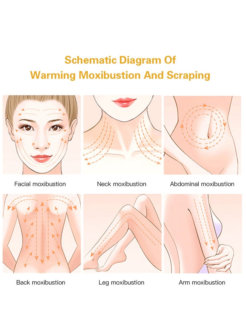ارواق تدليك بالحجارة البركانية الساخنة غوا شا إبرة الحجر الطبيعي الساخن الظهر الرقبة الوجه مدلك سبا الرعاية الاسترخاء العضلات الجلد إزالة التجاعيد - Image 5