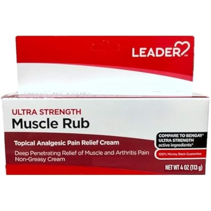 Leader Muscle Rub - Fast-Acting, Deep Penetrating Relief for Sore Muscles and Joints, Minor Arthritis and Back Pain Relief, Non-Greasy Formula Topical Analgesic, Camphor, Menthol & Methyl Salic - Image 3