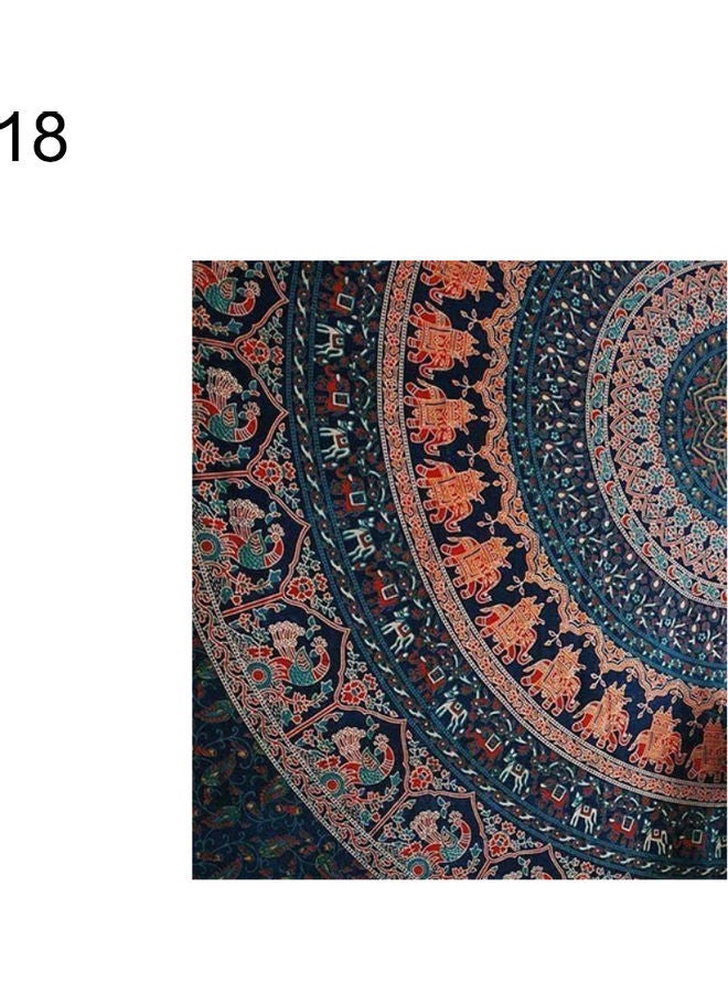 NIBEMINENT Mandala Flower Print Wall Hanging Tapestry Multicolour - Image 2