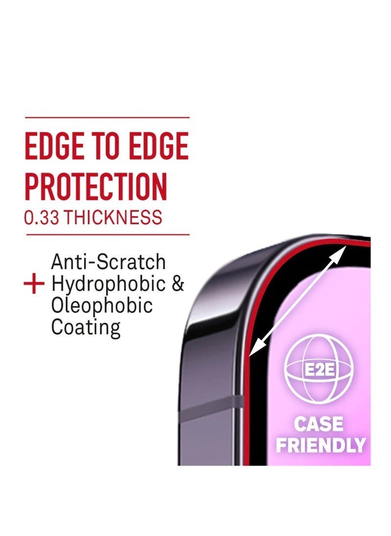 Raxoom iPhone Tempered Glass 3 Pack Clear Screen Protector Set For iPhone 14 Pro 6.1 Inch Anti-Spy Tempered-Glass, Scratch Resistant iPhone Glass Full-Coverage Glass (Clear, iPhone 14 Pro) - Image 3