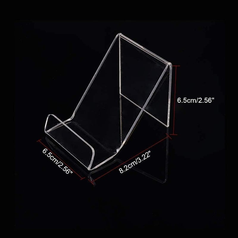 Al Raied ARS® 6 Pack Clear Acrylic Book Display Stands – Transparent Easel Holder for Brochures, Pictures, Artwork, Documents, Literature, Music Records & Retail Display Organizer - Image 3