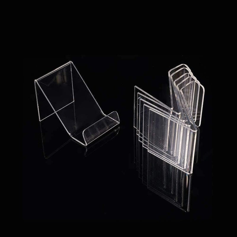 Al Raied ARS® 6 Pack Clear Acrylic Book Display Stands – Transparent Easel Holder for Brochures, Pictures, Artwork, Documents, Literature, Music Records & Retail Display Organizer - Image 4