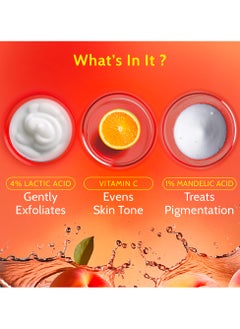 Chemist at Play Chemist at Play Underarm Roll On With 4% Lactic Acid&1% Mandelic Acid, Prevents Odour, Help Whitens&Brightens Skin, Kills Bacteria&Exfoliate, Long Lasting Peach Fragrance, Alcohol&Aluminium Free,40 Ml  - Image 4