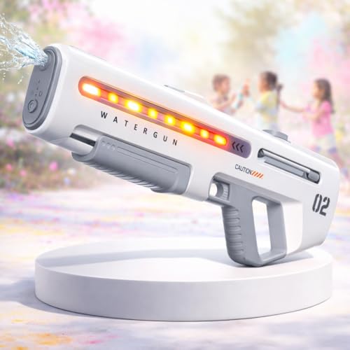 Storio Rechargeable Electric Automatic Holi Pichkari Water Gun Toy for Kids Toys Shooting Water Gun Toy for Kids with Upto 30Ft Range - Image 1