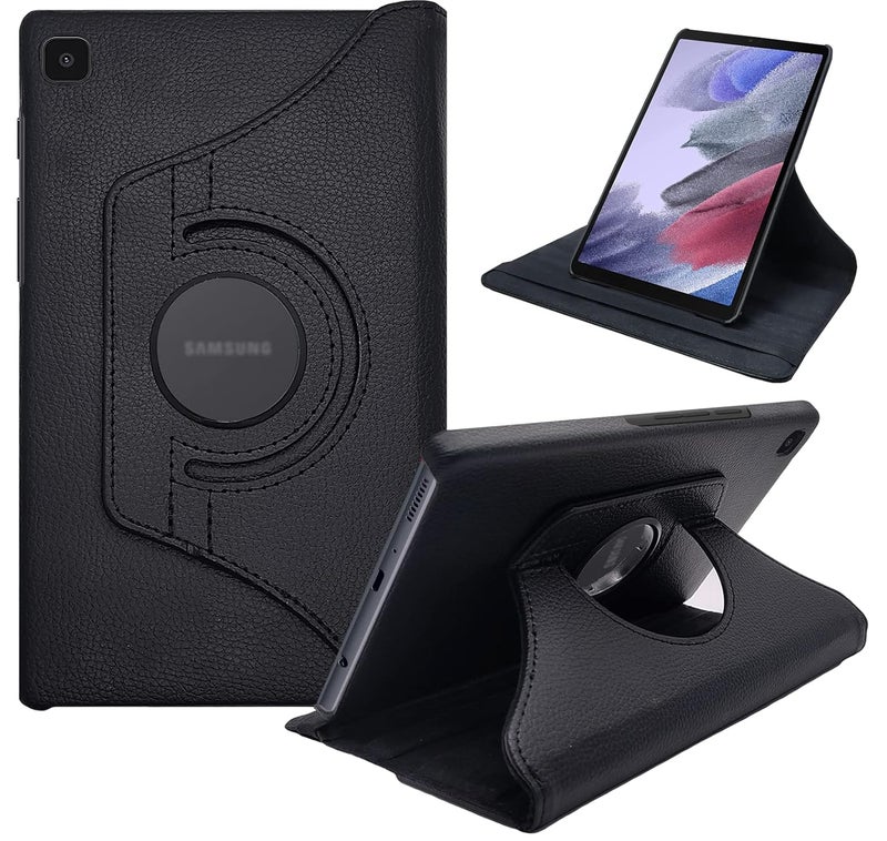 Cedo Samsung Tab A7 Lite (8.7 inch) Flip Cover | Leather Finish | 360 Degree Rotate Back Cover | Shockproof Back Cover Case for Samsung Galaxy Tab A7 Lite (8.7 inch) (2021) SM-T220 / T225 (Black) - Image 1