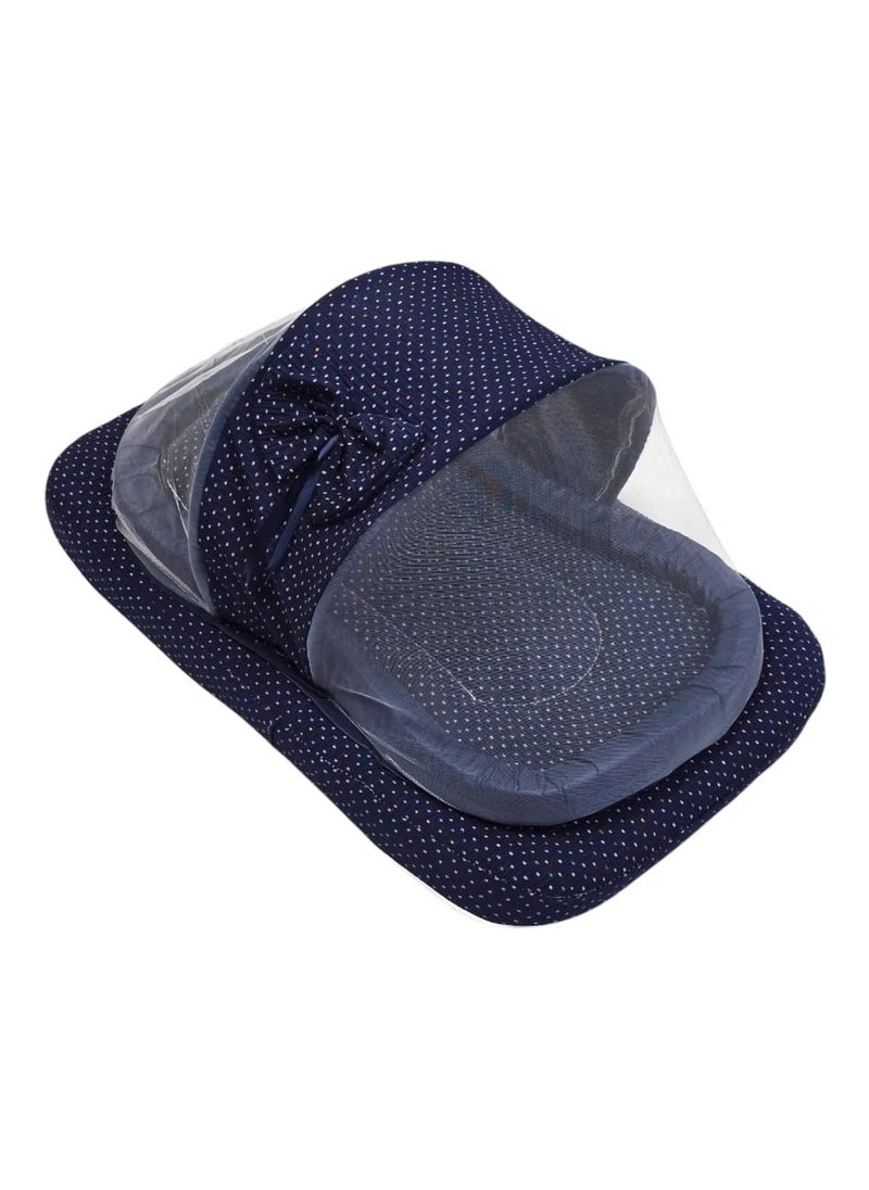 BABYCARA - Baby Net Bed With Thick Mattress, Mosquito Net And Neck Pillow, 82 X 50 CM - Image 1