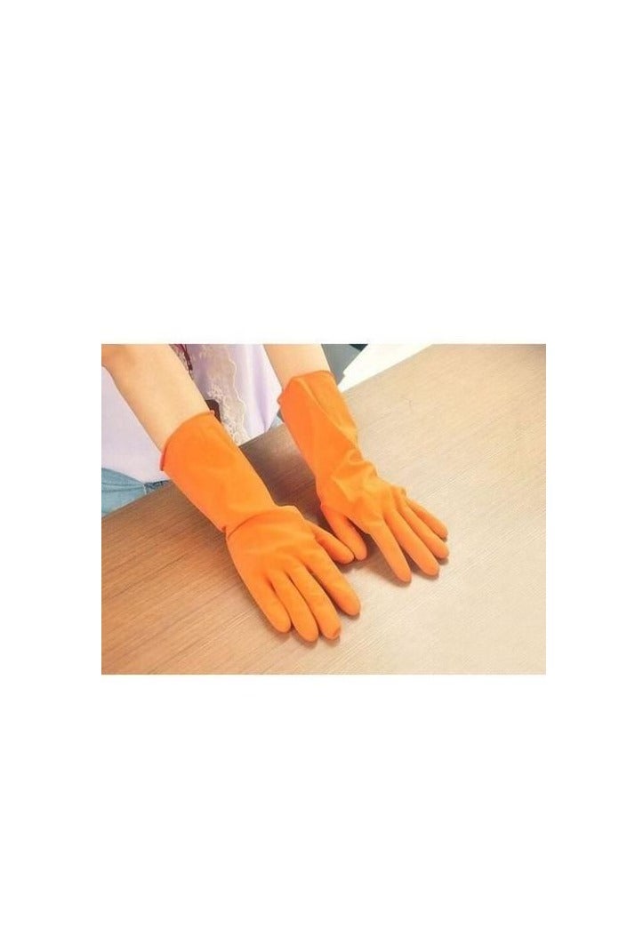 قفازات سيليكون لغسل الصحون - مجموعة من قطعتين - مقاومة للماء - Image 1