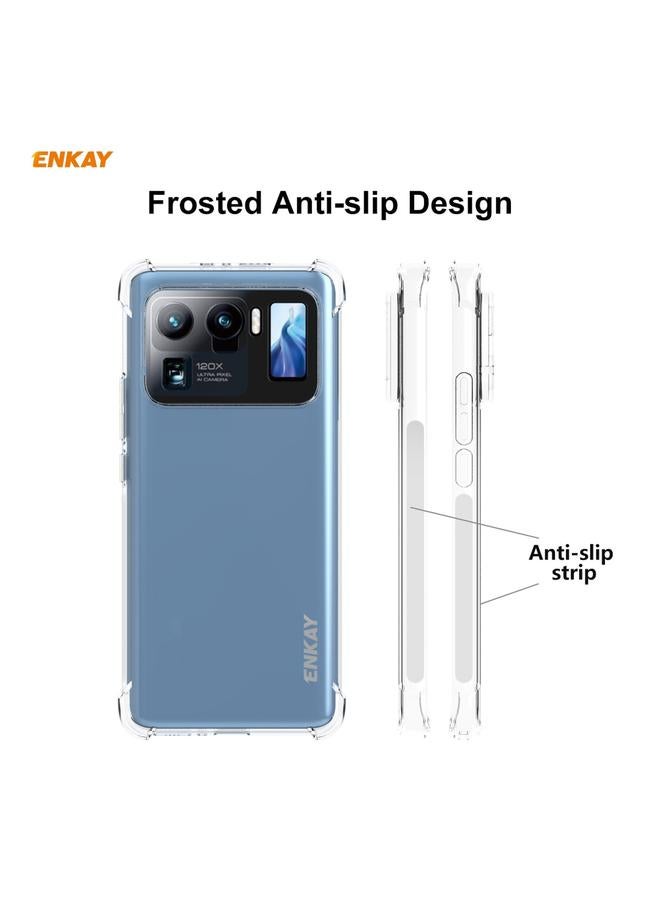 ENKAY Case For Xiaomi Mi 11 Ultra Hat-Prince Clear TPU Shockproof Case Soft Anti-slip Cover + 3D Full Screen PET Curved Hot Bending HD Screen Protector Soft Film Support Fingerprint Unlock - Image 5