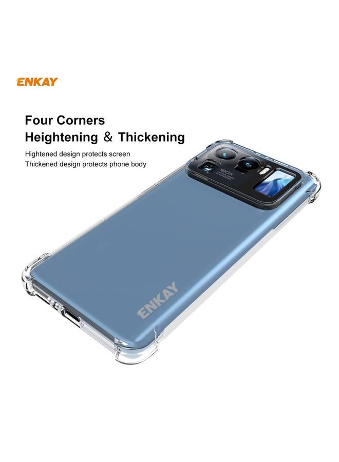 ENKAY Case For Xiaomi Mi 11 Ultra Hat-Prince Clear TPU Shockproof Case Soft Anti-slip Cover + 3D Full Screen PET Curved Hot Bending HD Screen Protector Soft Film Support Fingerprint Unlock - Image 3