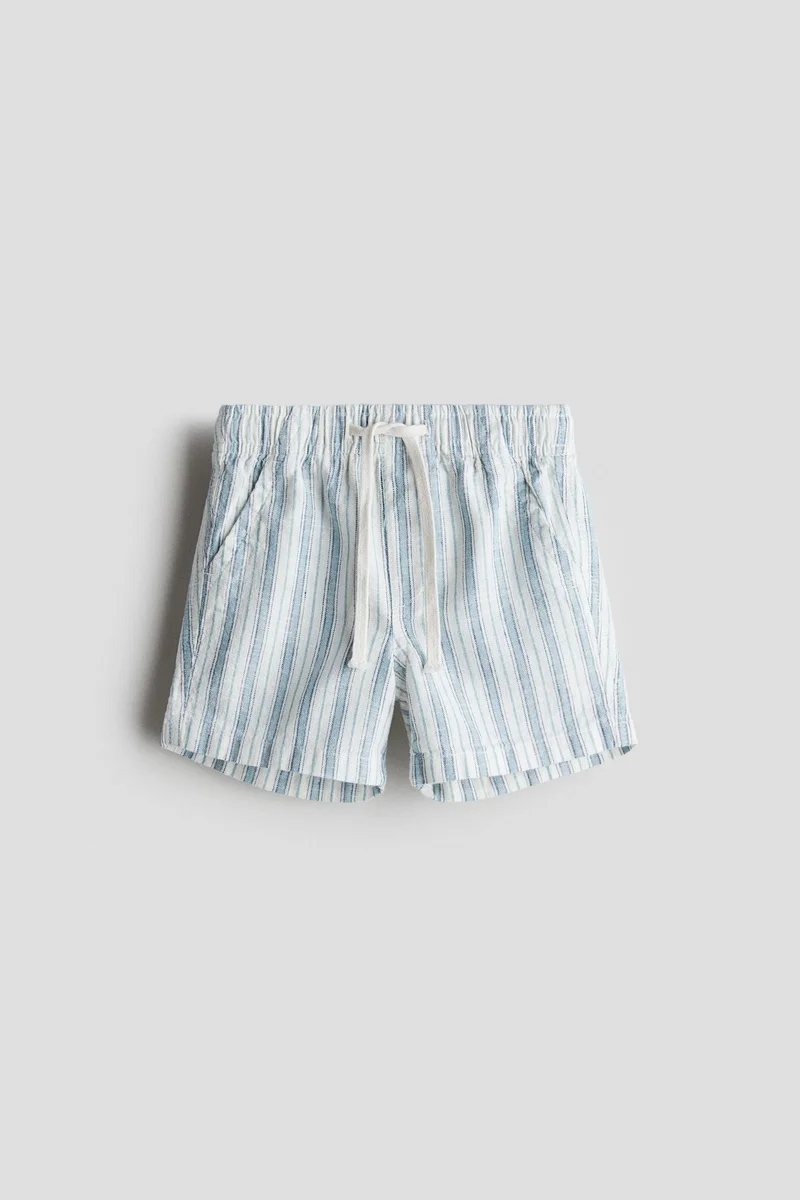 اتش اند ام Linen-blend shorts