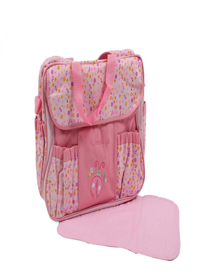 Dazzle Baby Diaper Bag/Multi Utility Backpack/Mother Bag with multipal Pockets Pink - Image 1