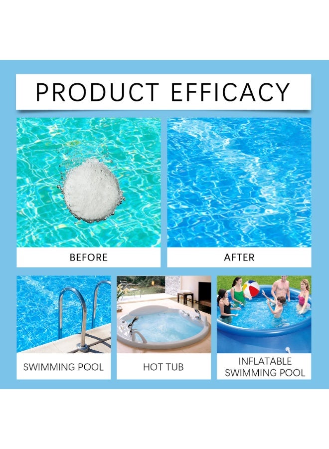 Jaysuing 1 Swimming Pool Disinfection Automatic Dispenser + 3 Bottles of Swimming Pool Cleaning Effervescent Tablet Set - Image 5