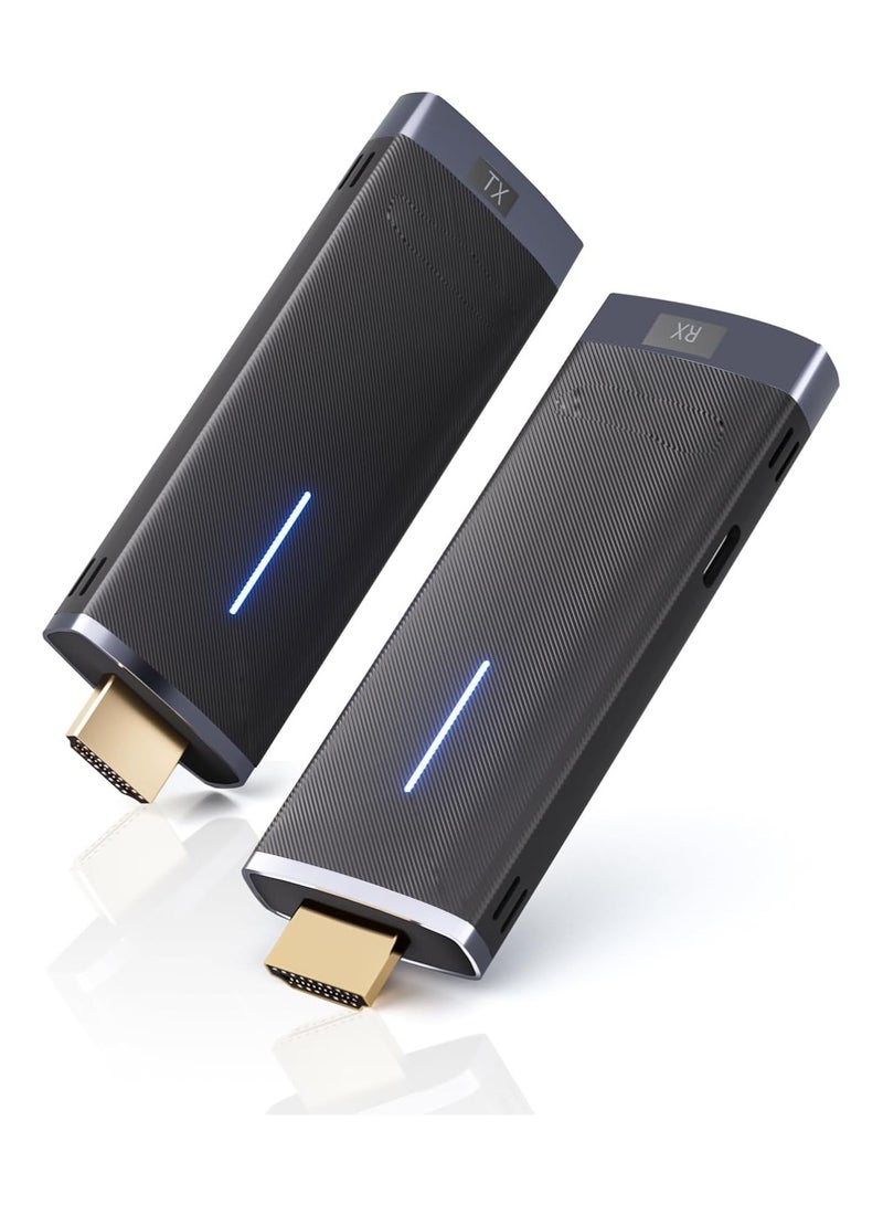 SYOSI Wireless HDMI Transmitter and Receiver, Projector HDMI Wireless Receiver HD Portable HDMI Extender HDMI Kit, 2.4/5GHz HDMI Adapter for Streaming Video from PC to Monitor/Projector/HDTV - Image 1