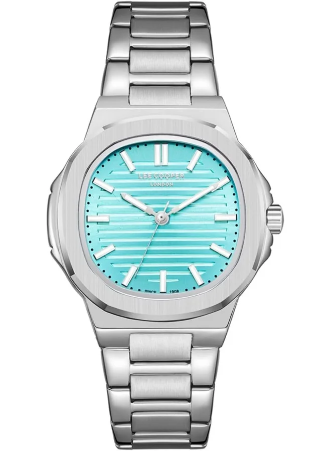 لي كوبر LEE COOPER Women's Watch, Analog Display and Mesh Strap - LC08017.300, Silver