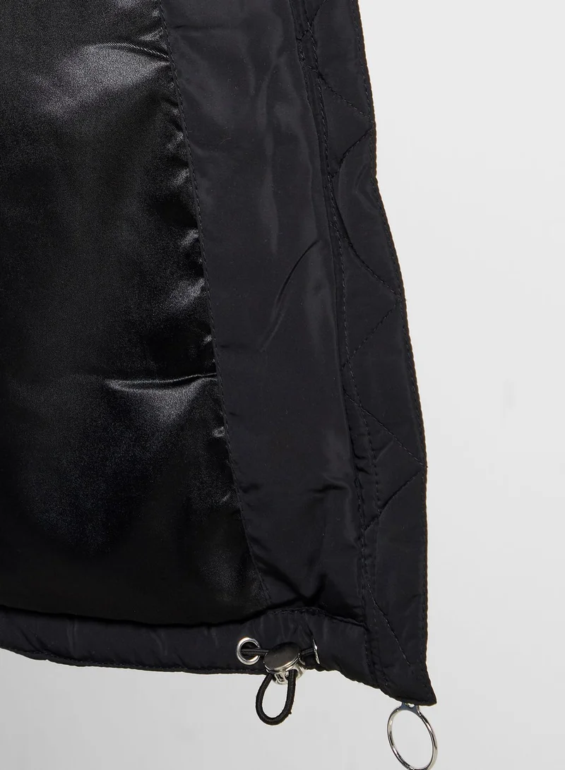 FOREVER 21 Zip Through Puffer Jacket