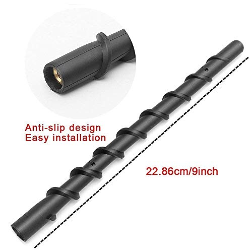 VOFONO Car Wash Proof Antenna for Chevy Silverado and GMC Sierra Accessories (2009-2025) | 9 inch Spiral Direct Short Replacement Antenna (M7 Thread) - Image 4