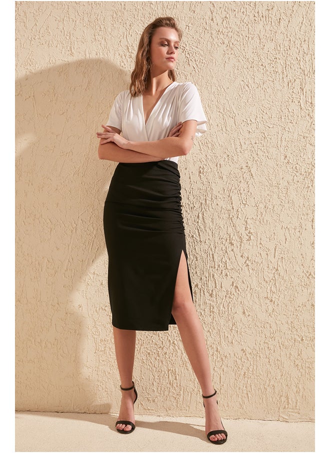 trendyol - Skirt - Black - Midi - Image 1
