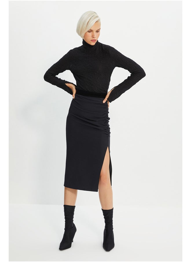 trendyol - Skirt - Black - Midi - Image 1