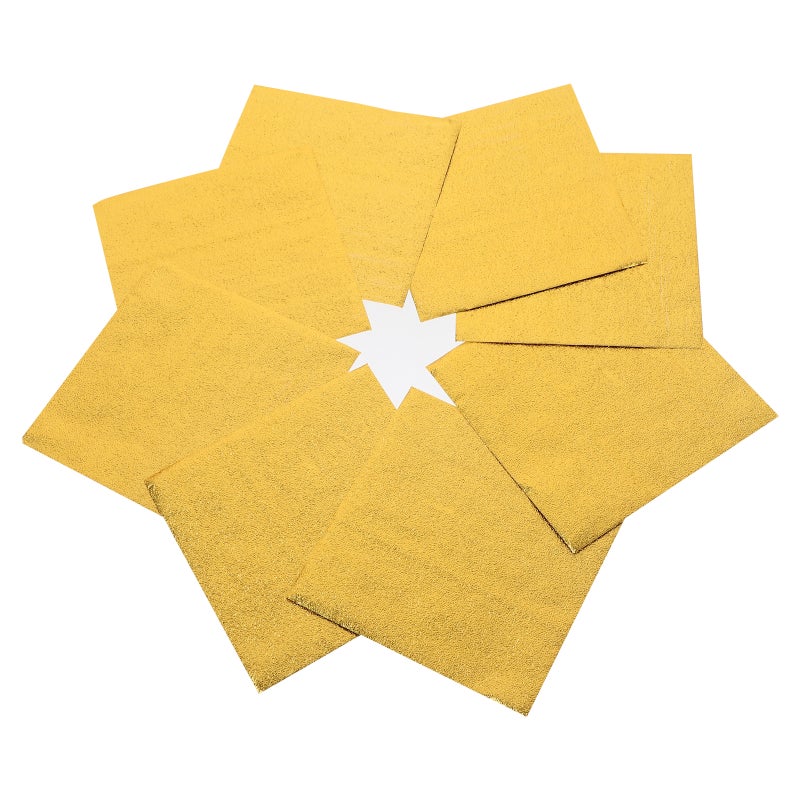 400pcs Candy Wrapping Paper Paper Foil Paper for Chocolate Package (Golden) - Image 1
