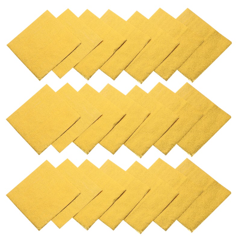 400pcs Candy Wrapping Paper Paper Foil Paper for Chocolate Package (Golden) - Image 4