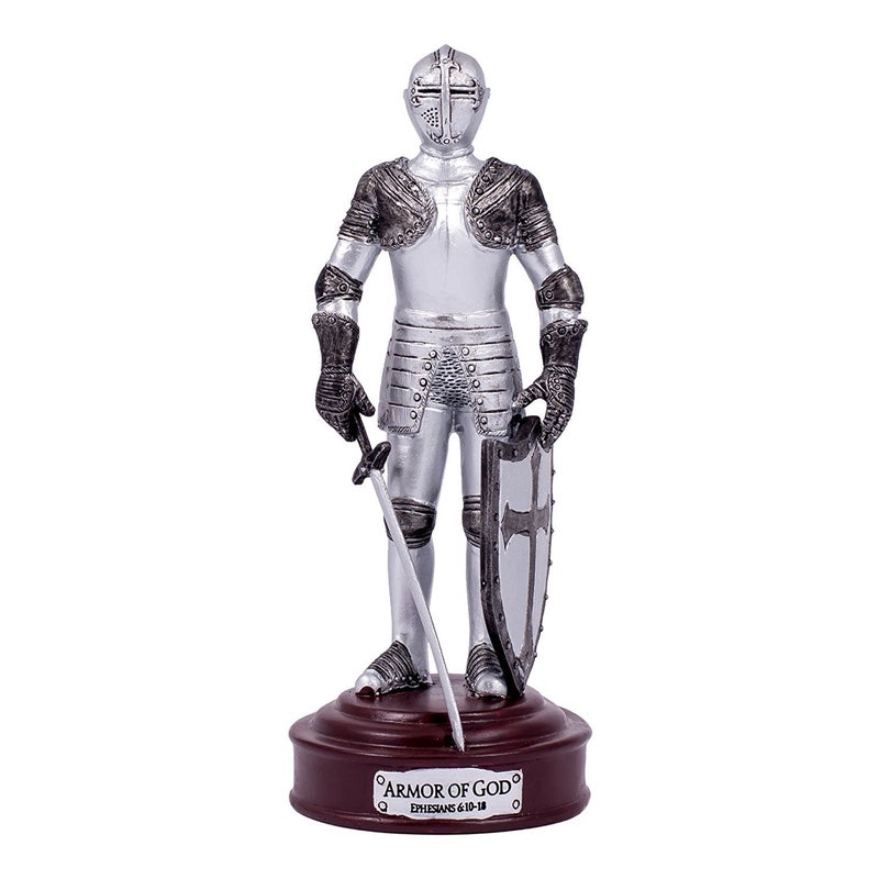رومان Roman Giftware Inc. Inspirational Armor of God Collection 5 "H Armor of God Knight Figure Deneration Inspirational Date (2x2x5) - Image 1