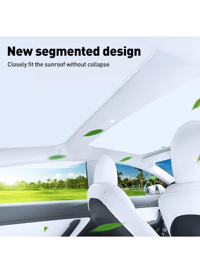 Dunekart Roof Sunshade for Tesla Model 3 | Foldable Glass Roof Sun Shade | Heat Insulation & Sun Blocking Roof Cover | Won’t Sag | Model 3 Accessories (2020–2023) - Image 5