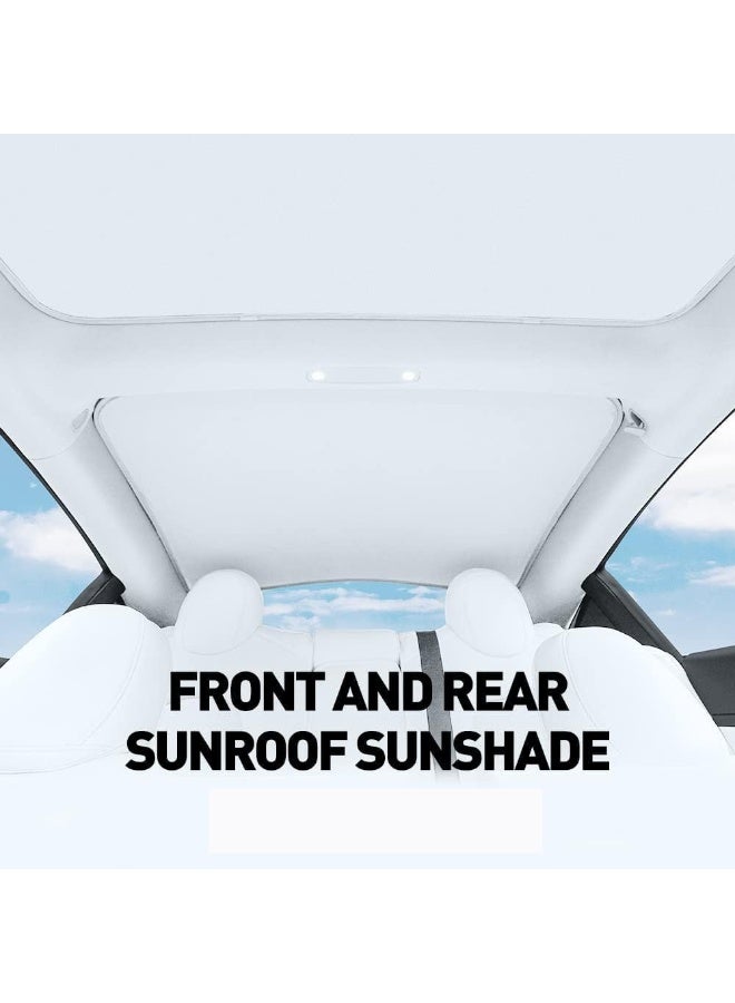 Dunekart Roof Sunshade for Tesla Model 3 | Foldable Glass Roof Sun Shade | Heat Insulation & Sun Blocking Roof Cover | Won’t Sag | Model 3 Accessories (2020–2023) - Image 2