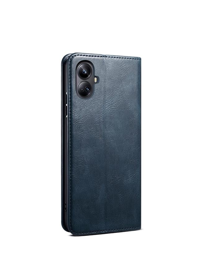 S-TOP Case For Realme 10 Pro+ Oil Wax Crazy Horse Texture Leather Phone Case - Image 3