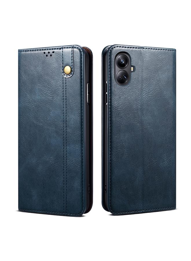 S-TOP Case For Realme 10 Pro+ Oil Wax Crazy Horse Texture Leather Phone Case - Image 1