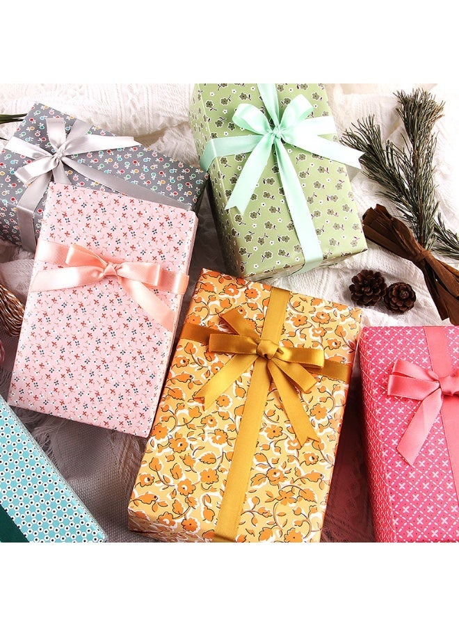 NIIMBOT 12Pcs Gift Wrapping Paper Set, Holiday Gift Wrapping Paper with Ribbon, Bow Sticker and Tape, Reusable Wrapping Paper for Birthday, Wedding, Party, Kids DIY Craft Wrapping, 70cm x 50cm per Sheet - Image 5