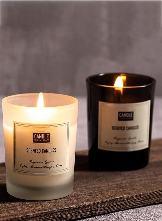 2 Pack Scented Candle Crystal Black/White - Image 1