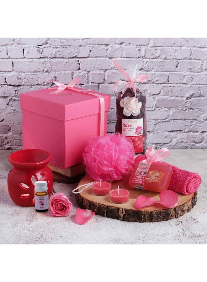BodyHerbals BodyHerbals Rose Soap Spa Gift Set for Women and Men| Bath and Body Care Kit with Spa Accessories | Gift Box Hamper For Couple| 7 Pcs| Luxury Gift for Birthdays, Anniversaries, Christmas, New Year and Special Celebrations| 100 % Vegan - Image 2