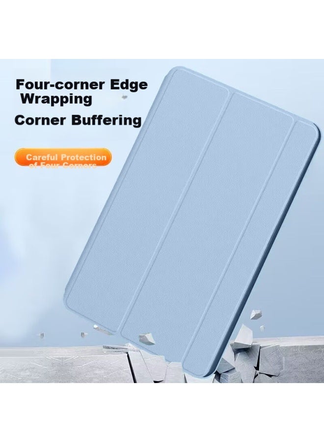 Hboalg Honor 9 Protective Case 12.1-inch Protective Case Honor Tablet 9 Protective Shell Thin Full Coverage Anti-drop Three-fold Stable Support Blue - Image 4
