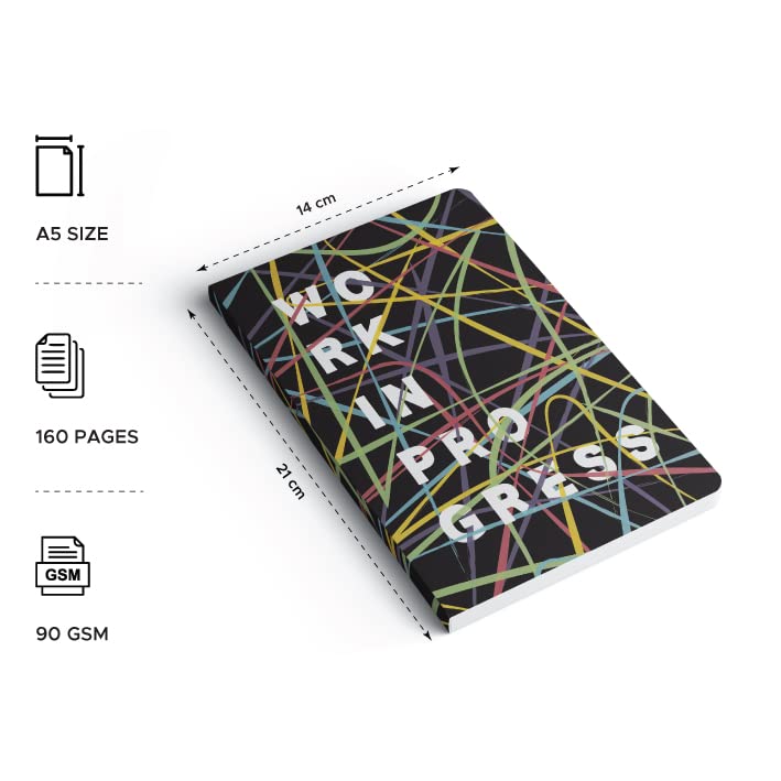 FACTOR NOTES دفتر A5: مخطط | 90 جرام لكل متر مربع | 160 صفحة (عمل قيد التقدم) - Image 3