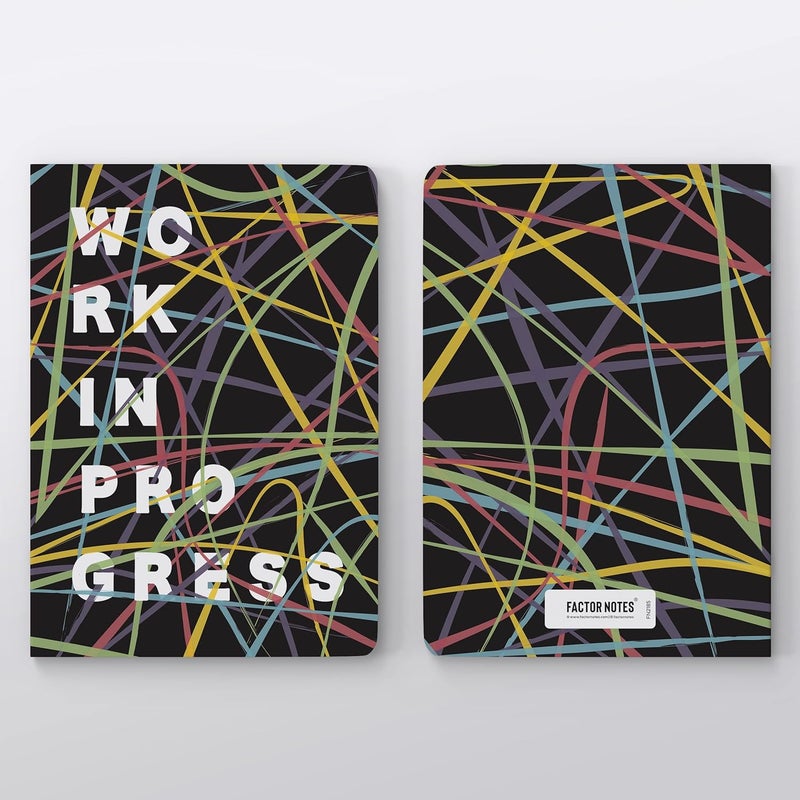 FACTOR NOTES دفتر A5: مخطط | 90 جرام لكل متر مربع | 160 صفحة (عمل قيد التقدم) - Image 5