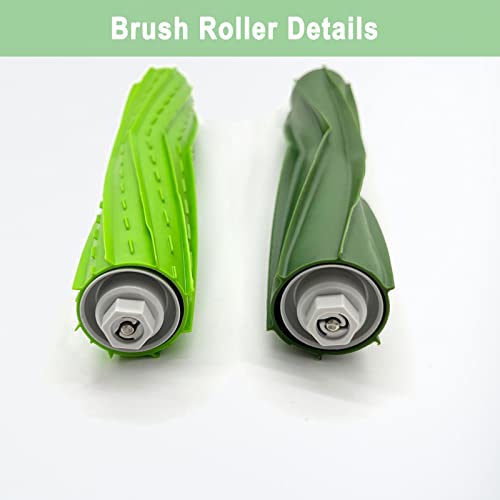 Tivcroxs Replacement Parts for iRobot Roomba i3 i7 E5 j7 i4 i7+ i3+ i4+ i5 i5+ Combo i5 Combo i5+ i6 i6+ i8 i8+ i2 i2+ E6 E7 E & I & j Series Vacuum Cleaner 4 Sets Multi-Surface Rubber Brush Roller - Image 3