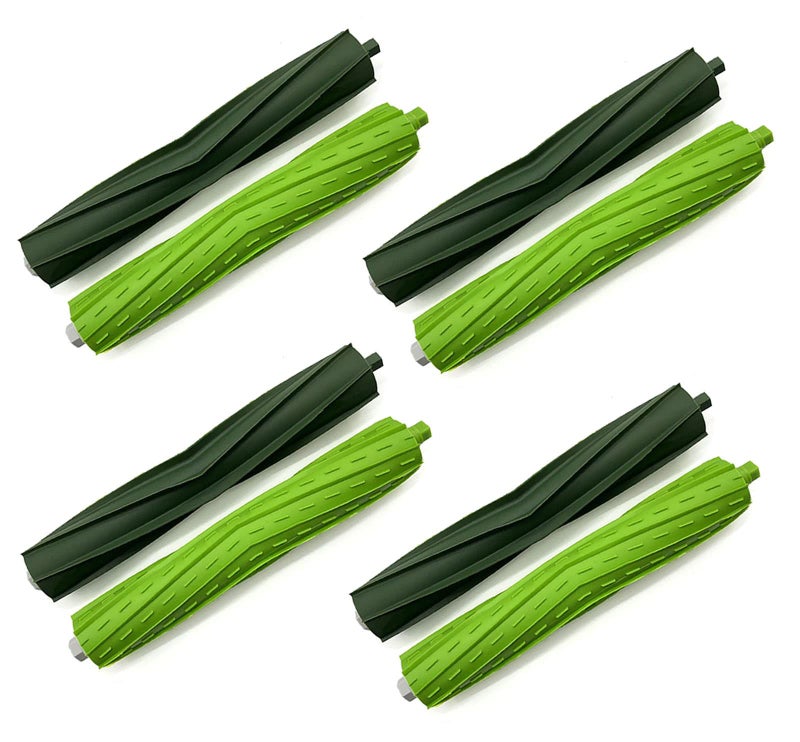 Tivcroxs Replacement Parts for iRobot Roomba i3 i7 E5 j7 i4 i7+ i3+ i4+ i5 i5+ Combo i5 Combo i5+ i6 i6+ i8 i8+ i2 i2+ E6 E7 E & I & j Series Vacuum Cleaner 4 Sets Multi-Surface Rubber Brush Roller - Image 1
