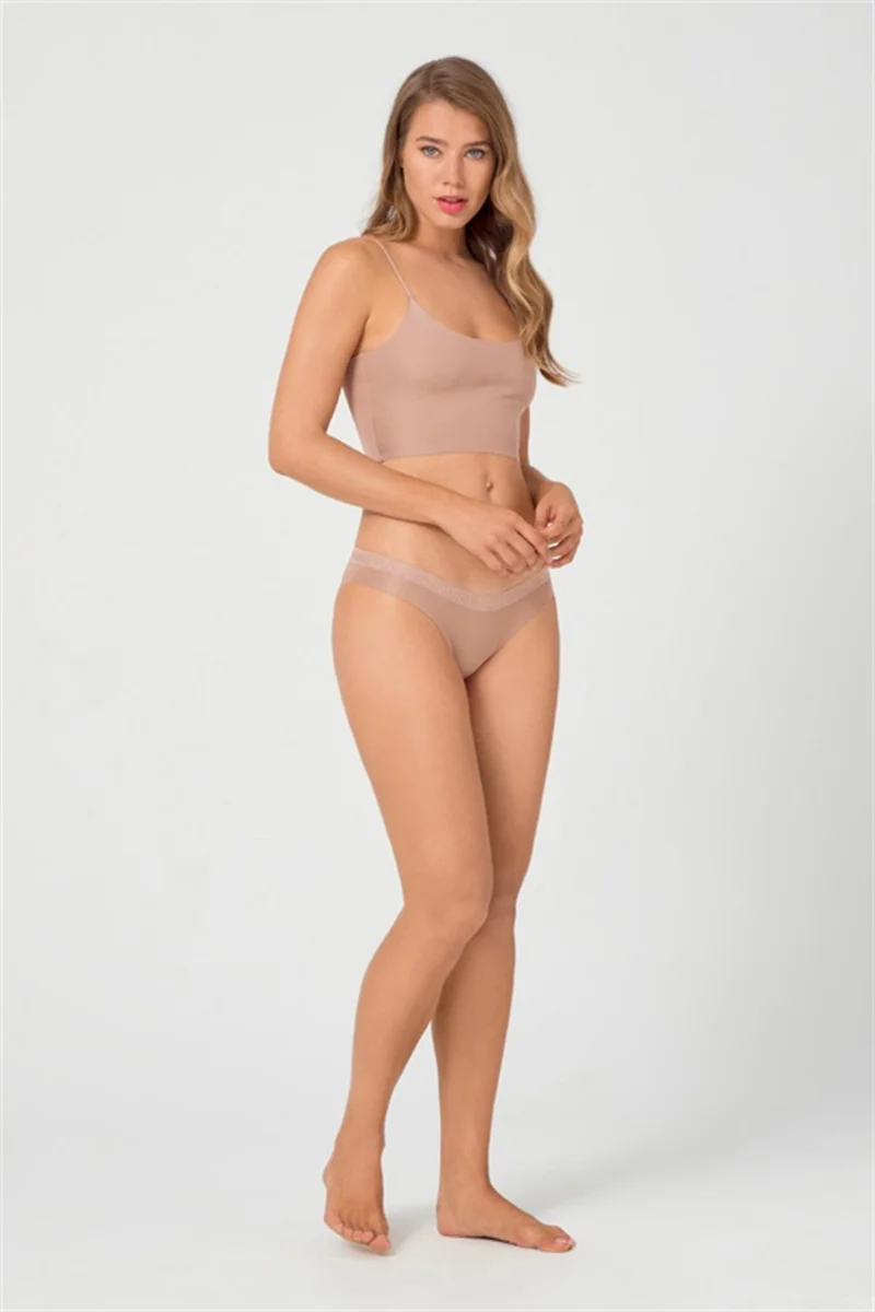 COTTONHILL Mesh Elastic Laser Cut Bikini Panties 5 Pack