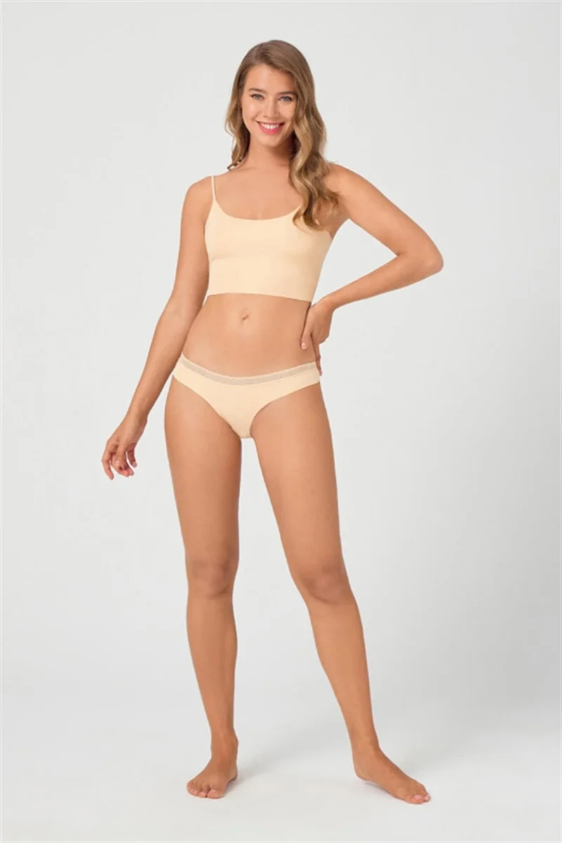 COTTONHILL Mesh Elastic Laser Cut Bikini Panties 5 Pack