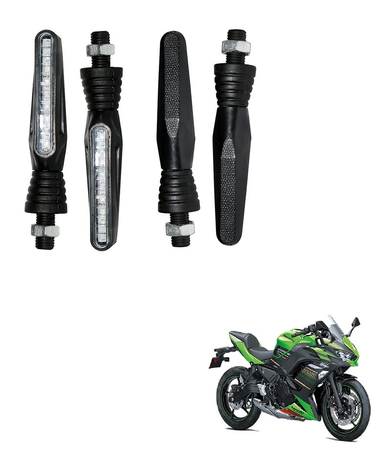 Asryd Pack of 4 Amber Bright SMD LED KTM Style Indicators For Kawasaki Ninja 650 (4.Pcs Amber Color Indicator) - Image 3