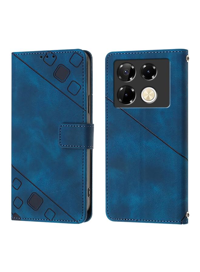 Zaboon Case For Infinix Note 40 Pro 5G Skin Feel Embossed Leather Phone Case - Image 2