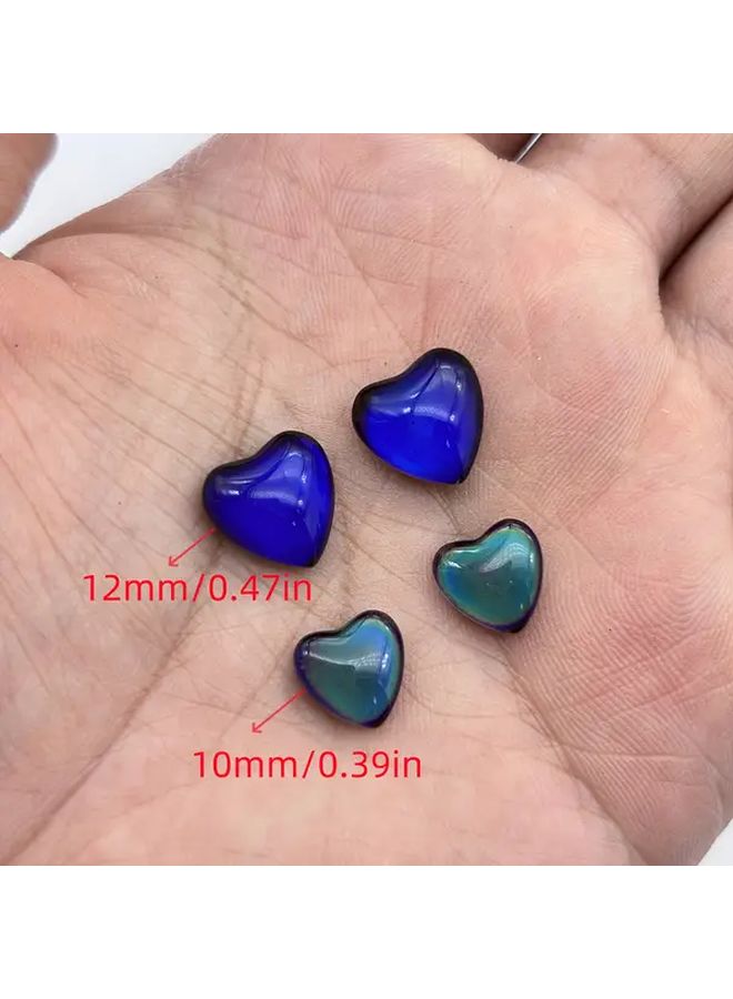 15 قطعة من خرز المشاعر الدائري مقاس 10 مم المتغير بالحرارة لصنع المجوهرات DIY - Image 5