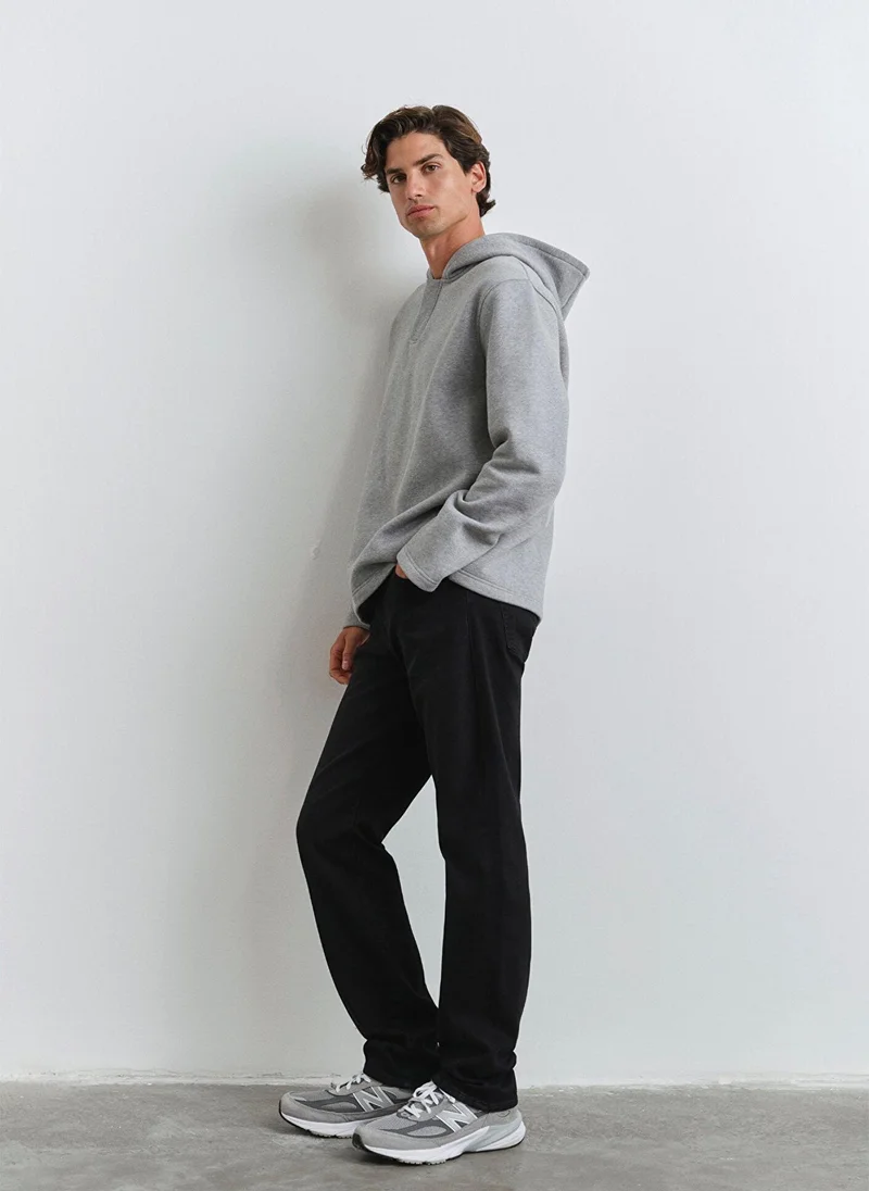 Mavi Hunter Deep Smoke Lux Black Jeans