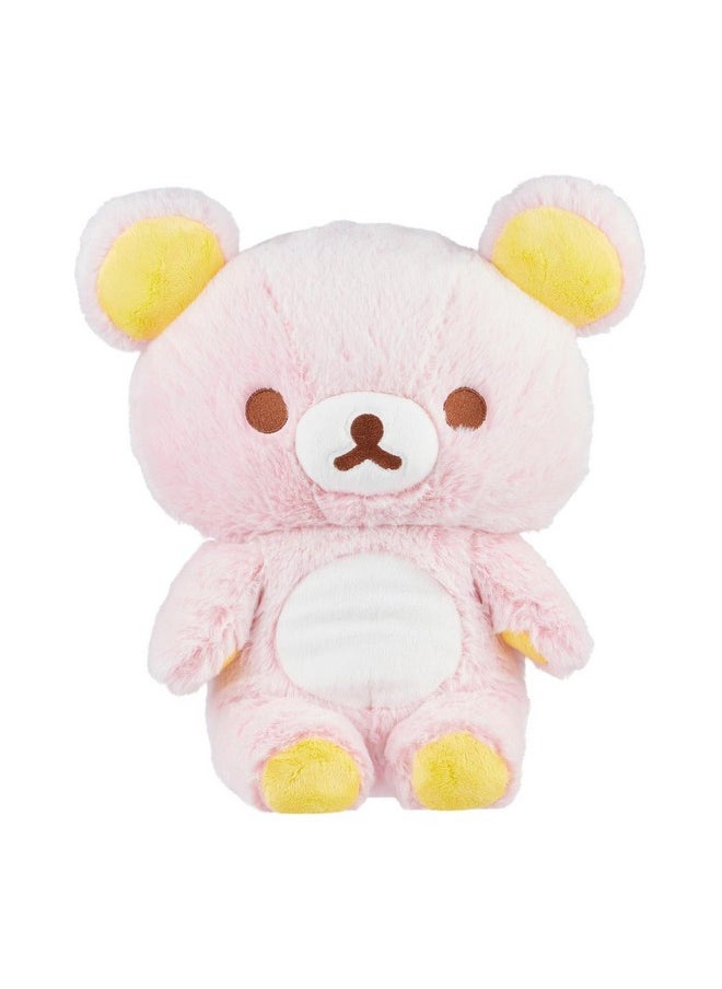 Rilakkuma San-X Original Long Pile Sherbet Series Plush - Soft Pink - 15-Inch  - Image 1